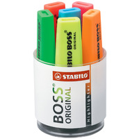 Prodotto Barattolo 6 Evidenziatori Boss Original