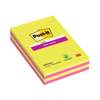 Prodotto Post-it® Super Sticky a righe - 127x203 mm