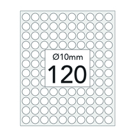 Prodotto Etichette adesive in blister - Ø 10 mm