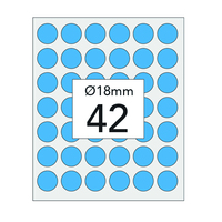 Prodotto Etichette adesive in blister - Ø 18 mm