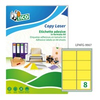 Prodotto Etichette laser premium - Giallo fluo