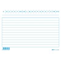 Prodotto Schede rigate blu