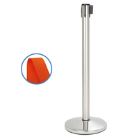 Prodotto Colonnina acciaio - nastro arancio