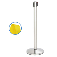 Prodotto Colonnina acciaio - nastro giallo