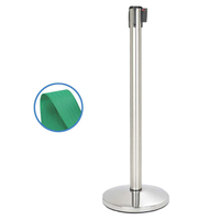 Prodotto Colonnina acciaio - nastro verde