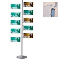 Prodotto Colonna Segnaletica con 10 Tasche - 30x15