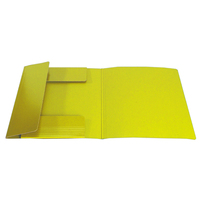 Prodotto Cartella 3 lembi plastificata - Giallo