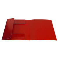 Prodotto Cartella 3 lembi plastificata - Rosso