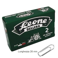 Prodotto Fermagli in metallo - Leone - 26 mm