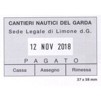 Prodotto Gomma per Datario personalizzato - 37X58 mm