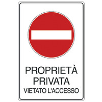 Prodotto Cartelli di divieto "Proprietà privata vietato l’accesso"
