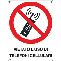 Prodotto Cartelli di divieto "Vietato l’uso di telefoni cellulari"