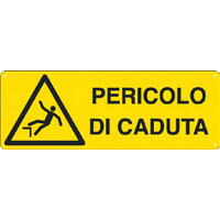 Prodotto Cartelli con segnali di pericolo "Pericolo di caduta"