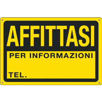 Prodotto Cartelli "Affittasi (in materiale PPL)"
