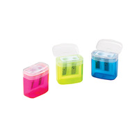 Prodotto Temperino plastica 2 fori con coperchio