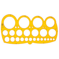 Prodotto Maschere e normografi - 1/55 mm27,8x14 cm