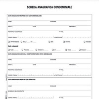 Prodotto Modello richiesta dati anagrafici Condominio 2C/A4 SNAP