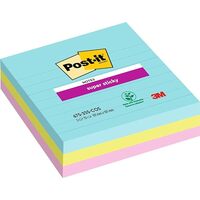 Prodotto Post-it® Super Sticky a righe - 101x101 mm