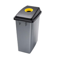 Prodotto Pattumiera coperchio giallo - 60 lt