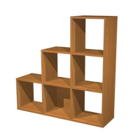 Prodotto Libreria 6 caselle a scala Rainbow