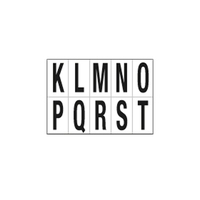 Prodotto Lettere adesive da K a T