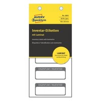 Prodotto Etichette per inventario autoplastificate - 50mm x 20mm