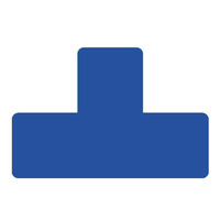 Prodotto Segnaletica da pavimento a T - blu