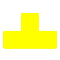 Prodotto Segnaletica da pavimento a T - giallo