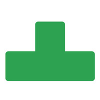 Prodotto Segnaletica da pavimento a T - verde