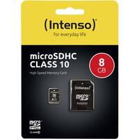 Prodotto Memory card Micro SD con adattatore - 8 GB