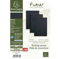 Prodotto Copertine in cartoncino effetto cuoio - nero