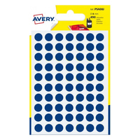 Prodotto Bollini adesivi rotondi - blu