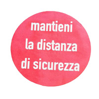 Prodotto Cerchio adesivo "Mantieni la distanza di sicurezza"