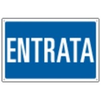 Prodotto Cartello di informazione "ENTRATA" - 30x20